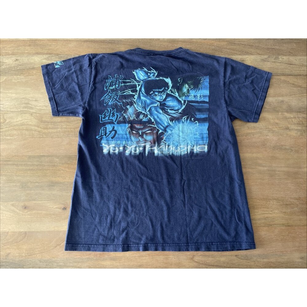 Vintage 00's 2002 Yu Yu Hakusho ODM Tag Anime Tee Shirt Ghost Files Size Medium